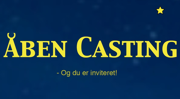 Generel information om Åbne Castings dask nyhed
