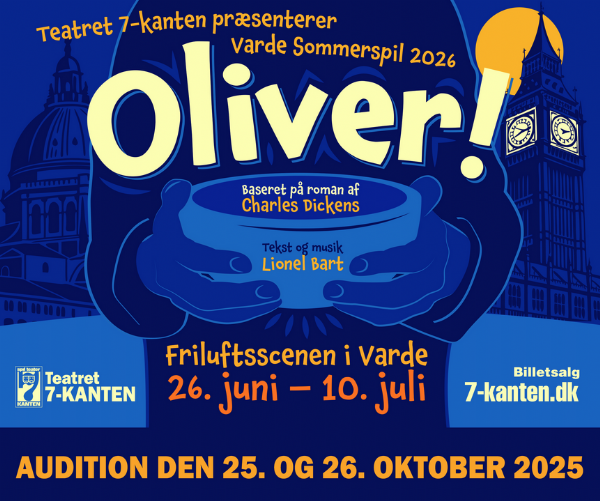 Teatret 7-kanten afholder audition til Varde Sommerspil 2026 dask nyhed